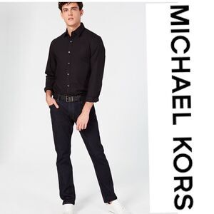 MICHAEL KORS Men's Parker Slim-Fit Stretch Black Jeans Sz. W32 X L32